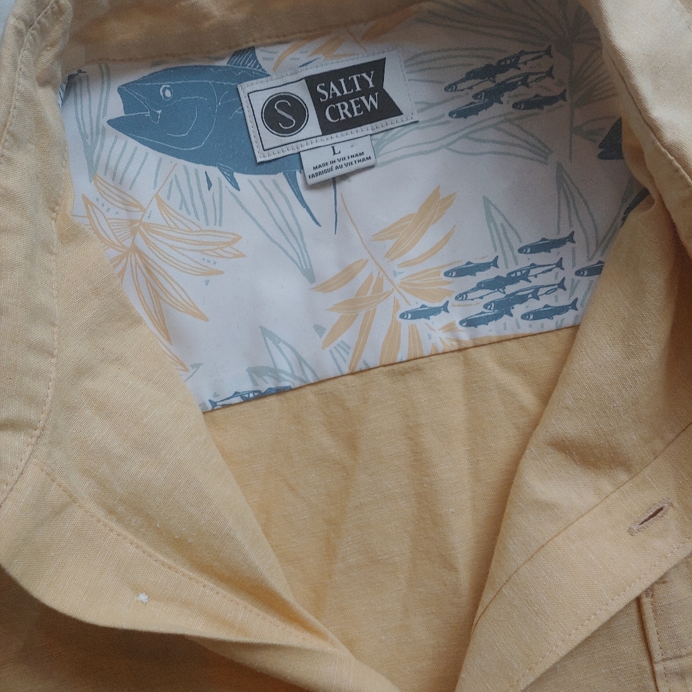 Salty Crew NEW mens Woven Button Down Shirt - Picture 4 of 9